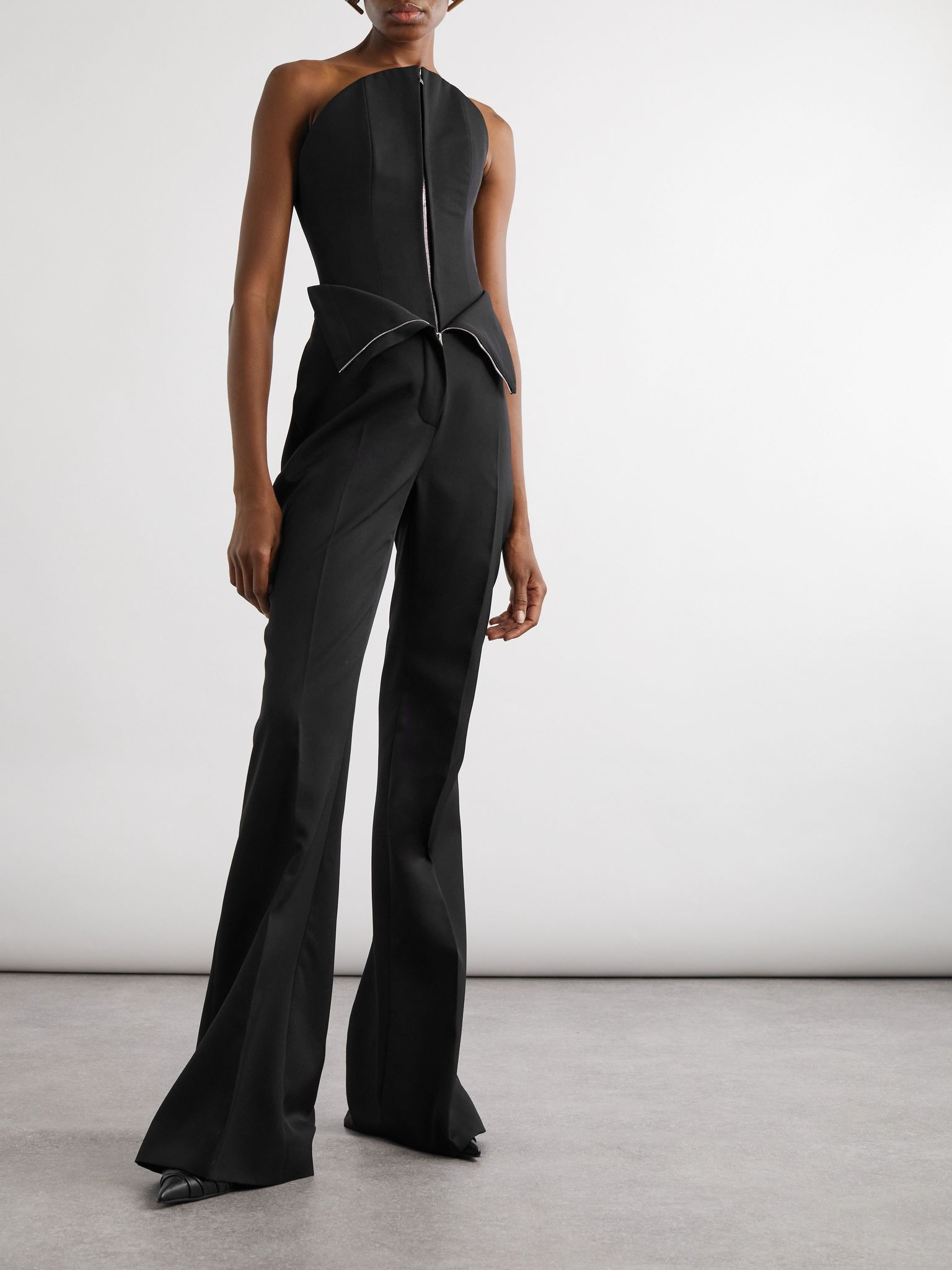 Wool bustier top Black - 2