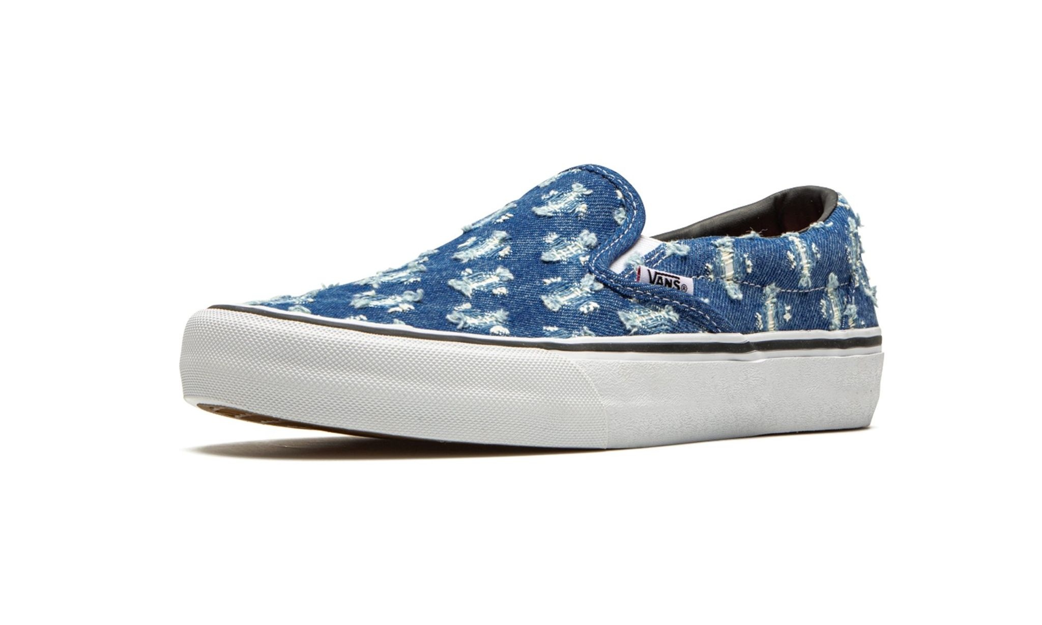 Slip-On Pro "Supreme - Blue Hole Punch Denim" - 4