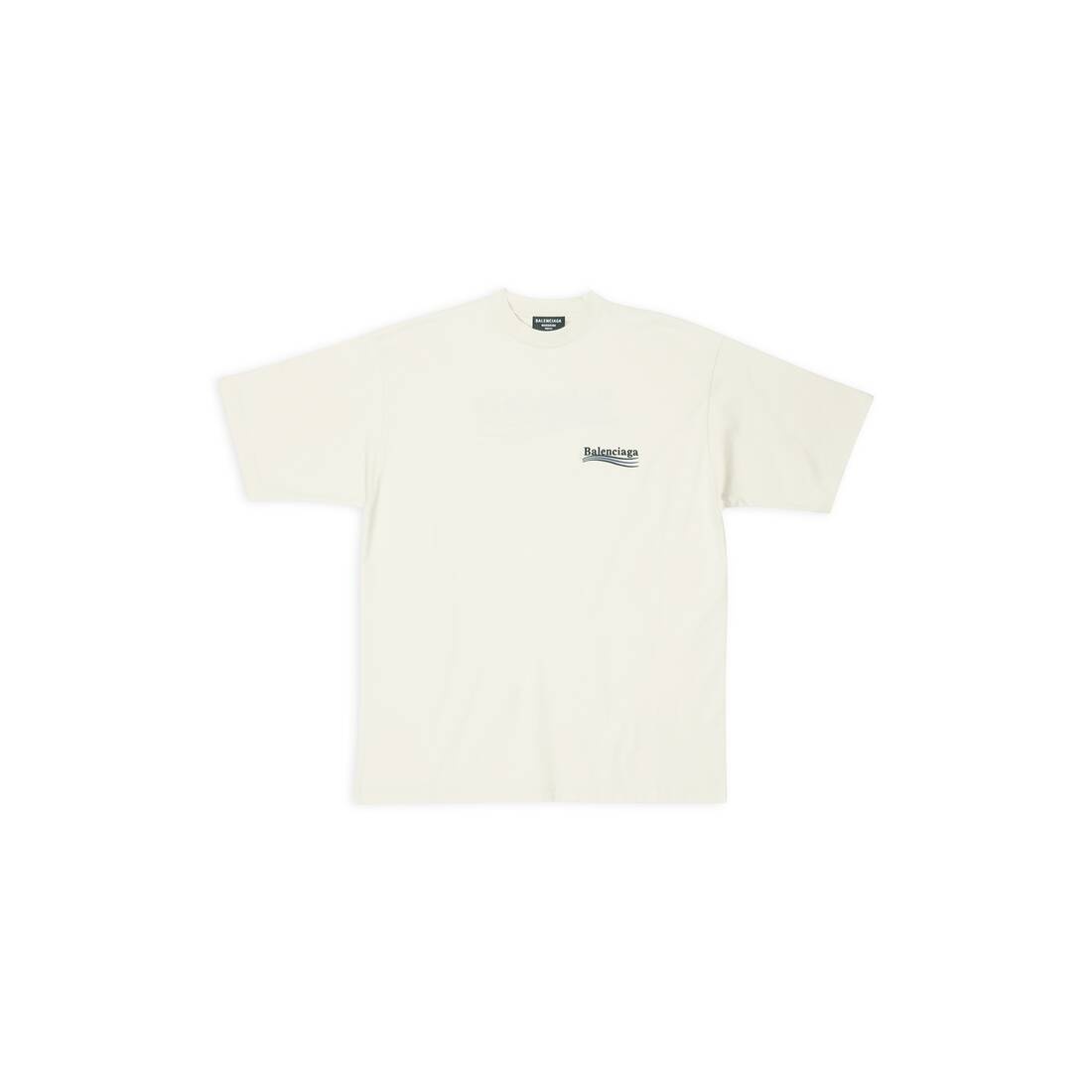 関税込【BALENCIAGA】Active Logo T Shirt Off White Balenciaga Men's Active Logo T Shirt in Off White Balenciaga