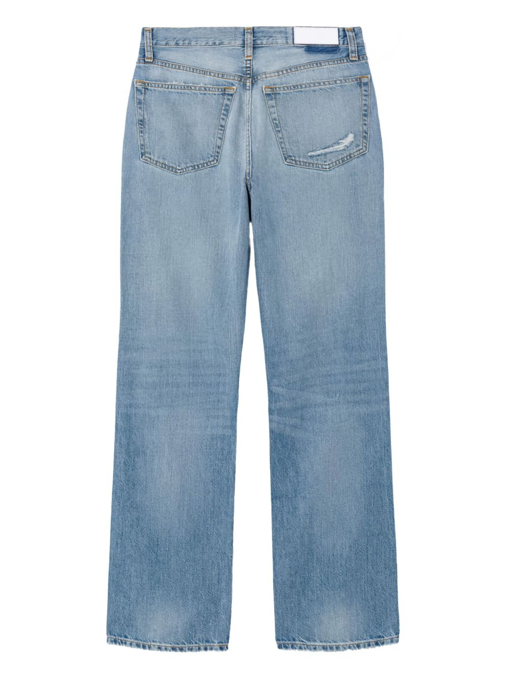 90s high-rise distressed jeans - 4