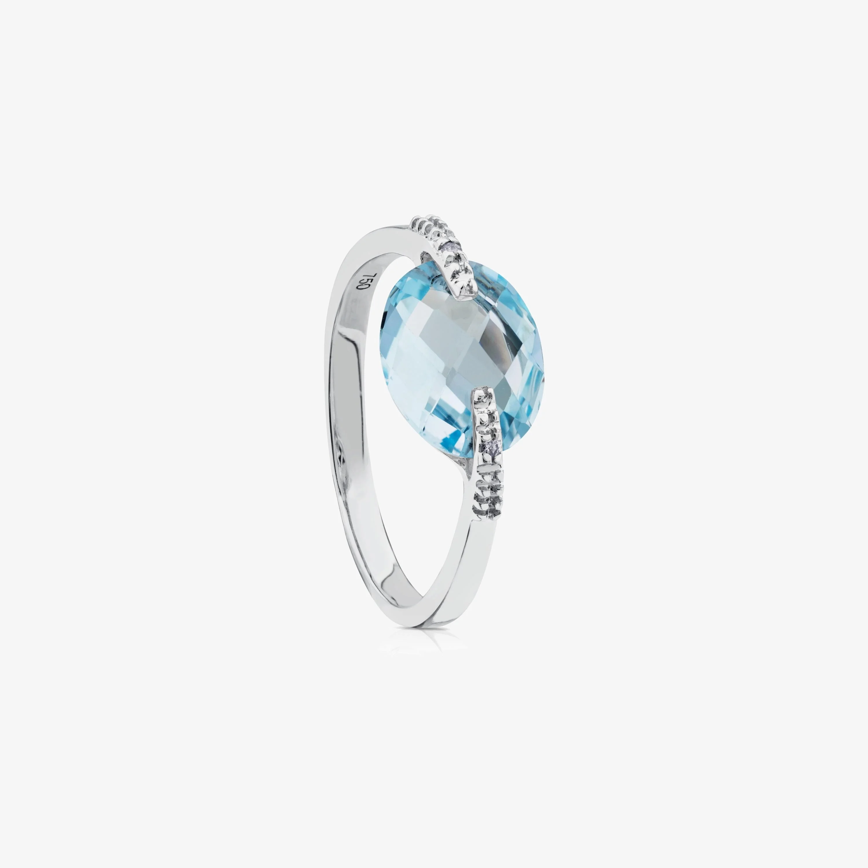 18K white gold TOUS Color Kings Ring with diamonds and topaz - 1