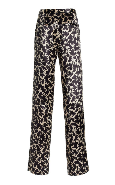 ULLA JOHNSON Ollie Satin Wide-Leg Pants print outlook