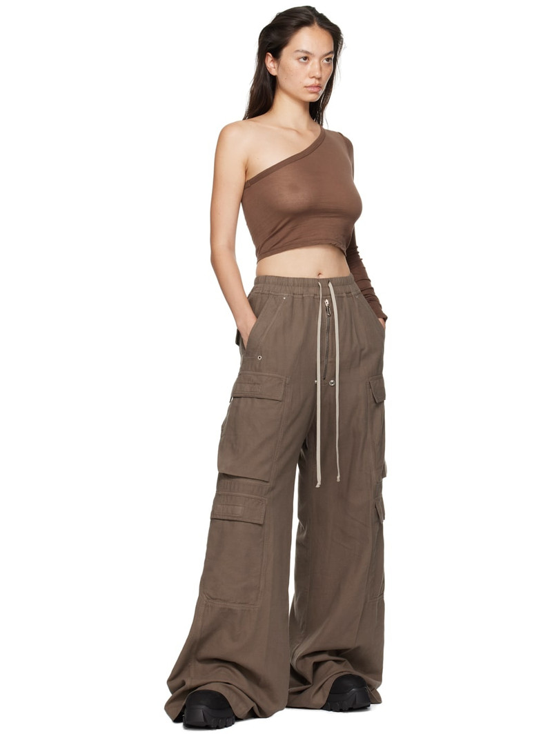 Rick Owens DRKSHDW Brown Porterville Ziggy T-shirt outlook