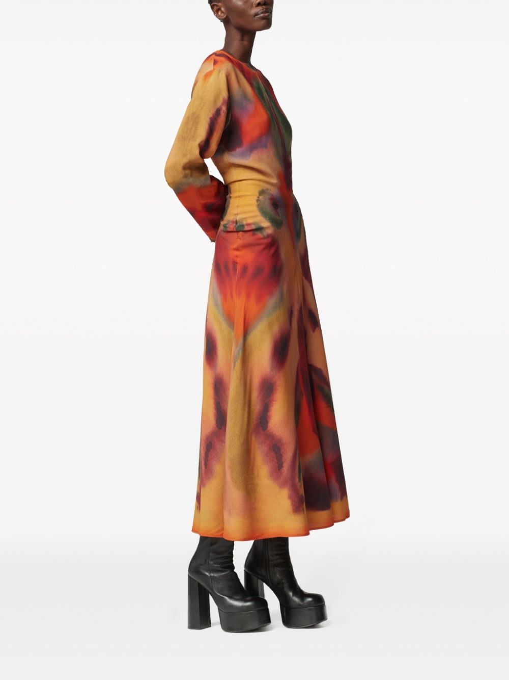 Nikouria graphic-print dress - 3