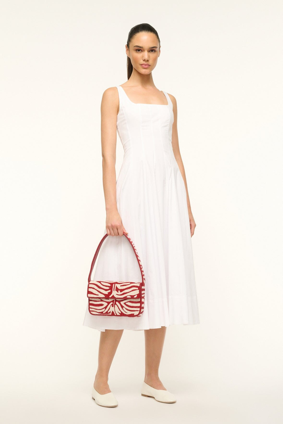 TOMMY BEADED BAG | SCARLET WHITE - 6