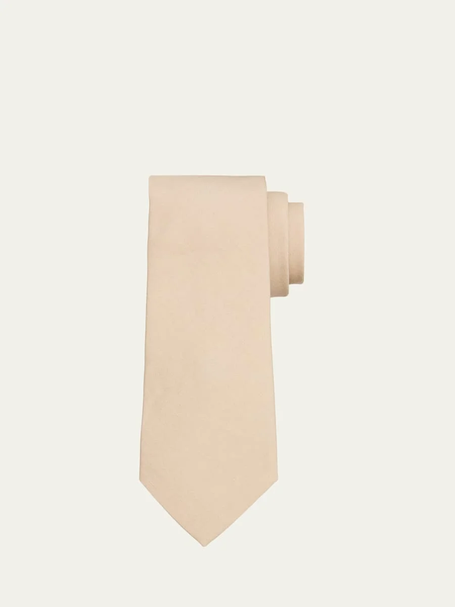 Men's Silk-Linen Tie - 1