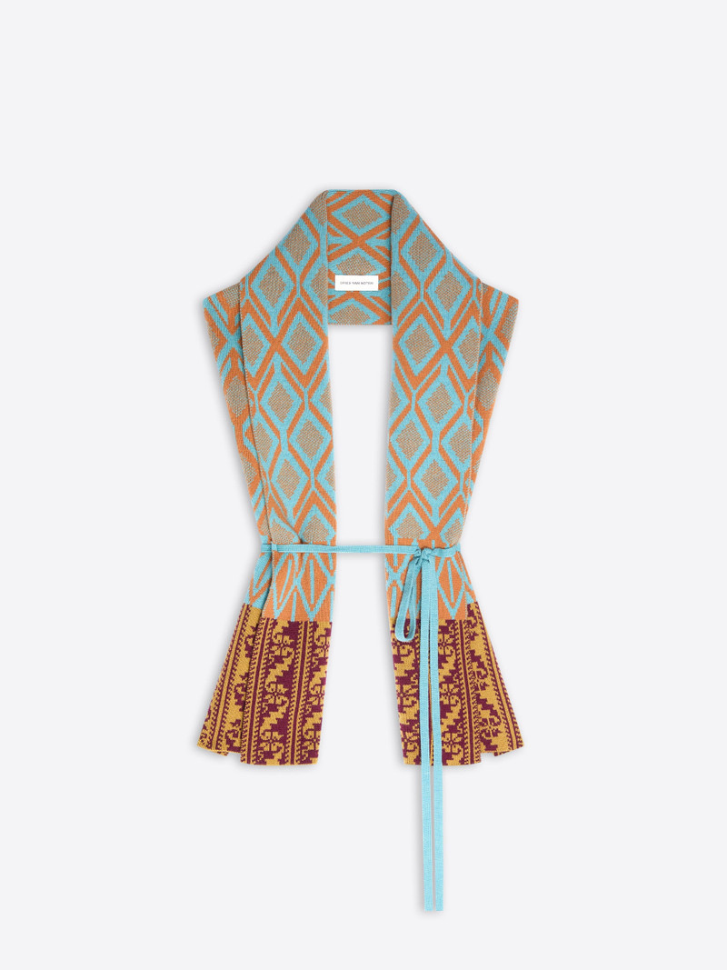 JACQUARD WOOL SCARF 1