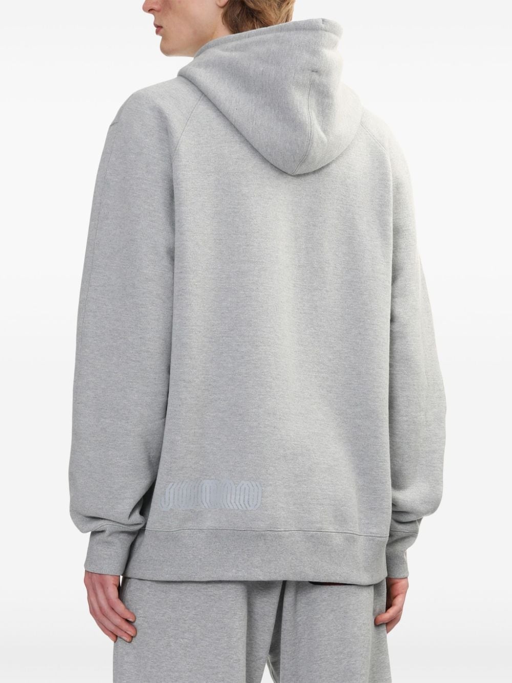 zipped drawstring hoodie - 4