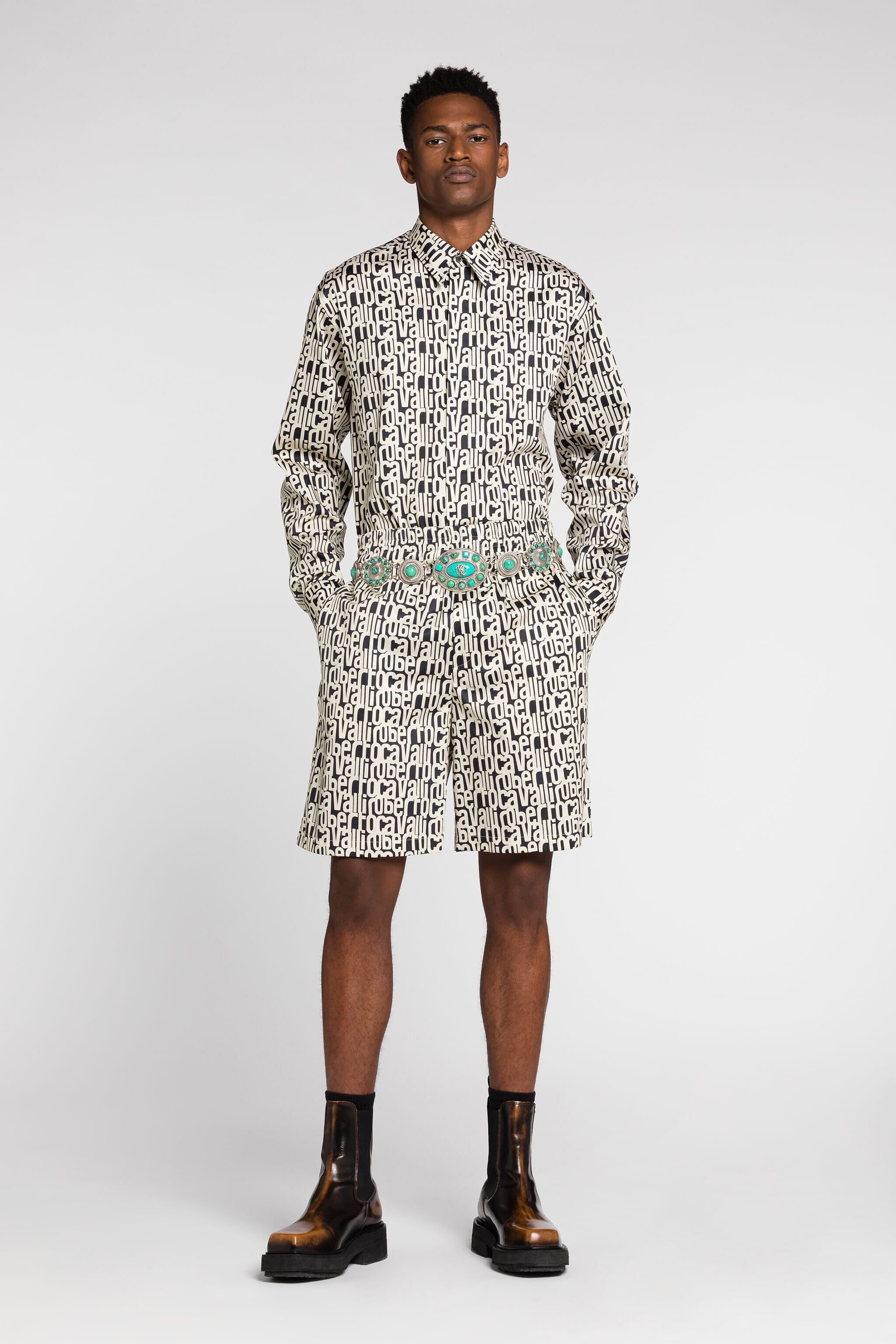 Logo-Print Cotton Shorts - 3