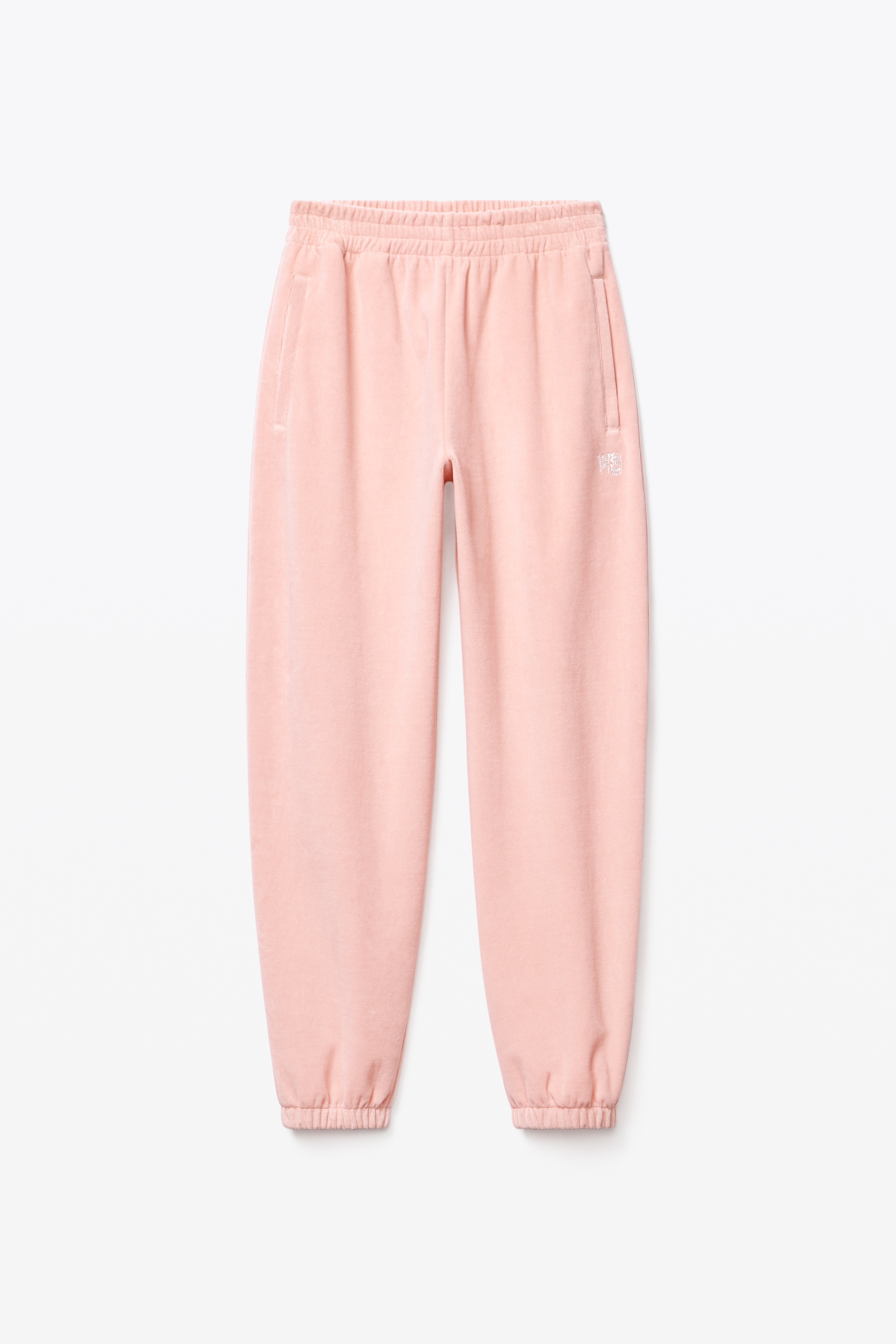 CRYSTAL LOGO SWEATPANT IN SOFT VELOUR - 1