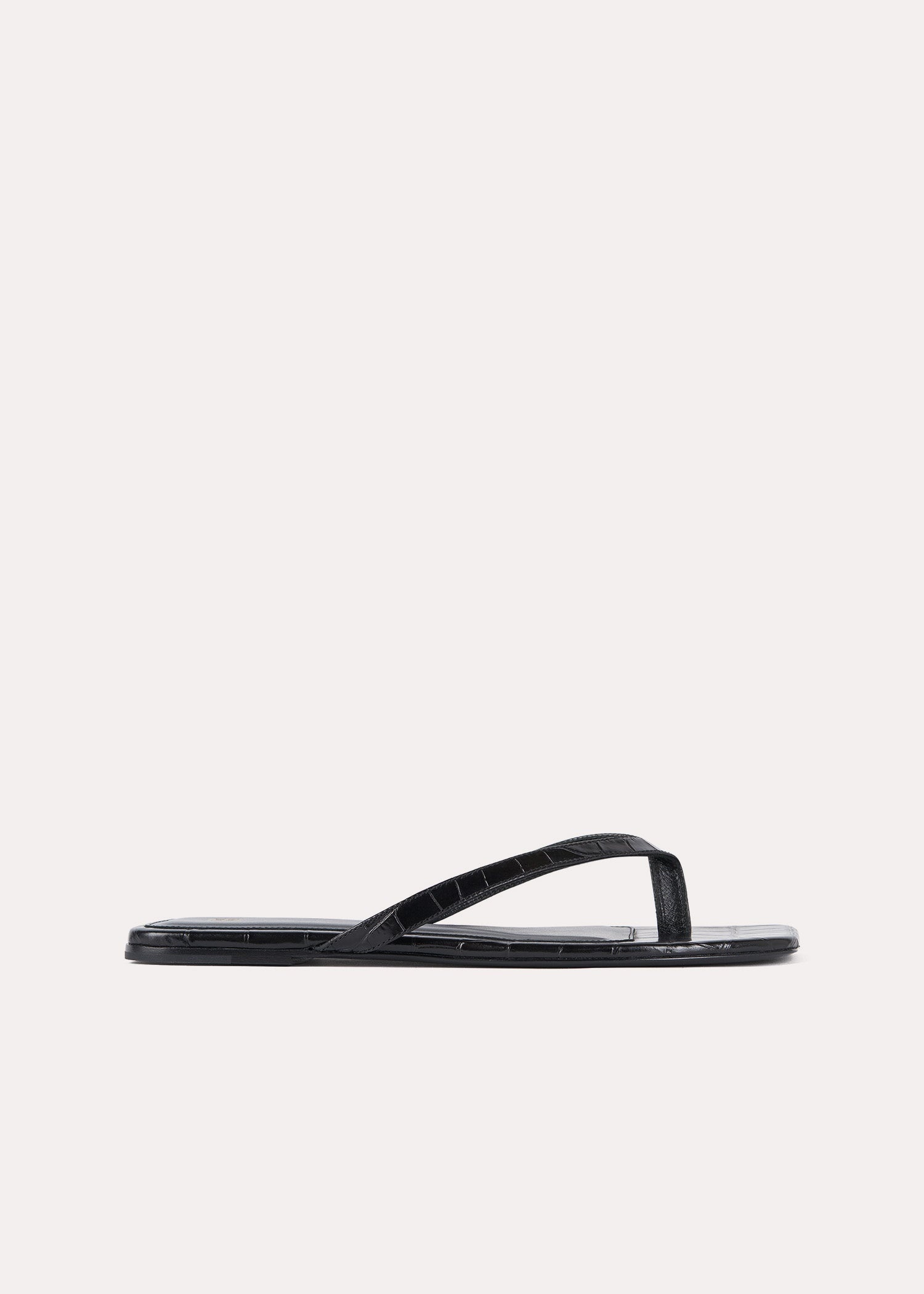 The Flip-Flop Flat black croco - 7