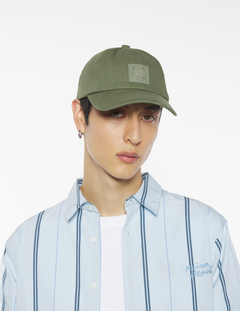 Maison Kitsuné BOLD FOX HEAD LEATHER PATCH 6P CAP outlook