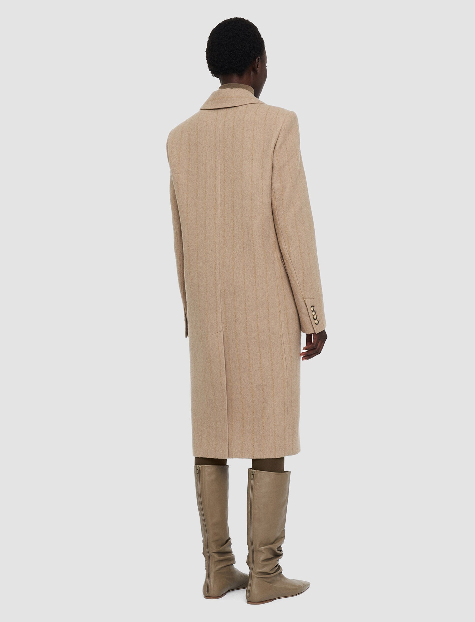 Shadow Pinstripe Chalet Coat - 4