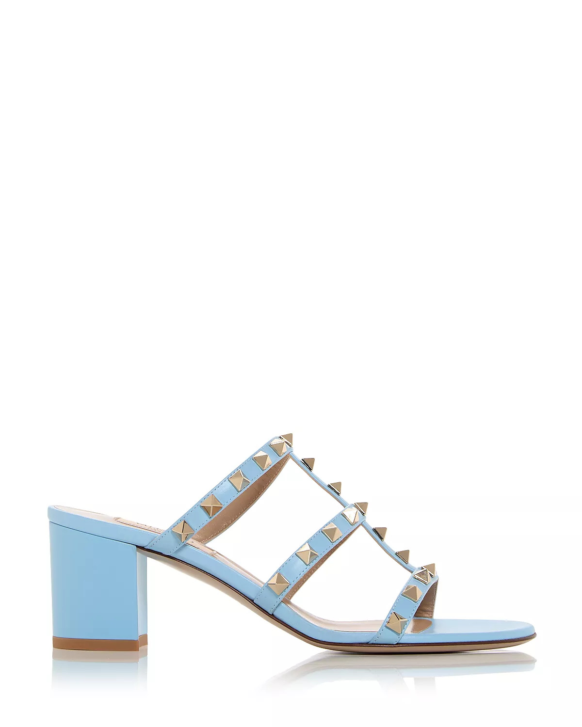 Women's Rockstud Block Heel Slide Sandals - 3