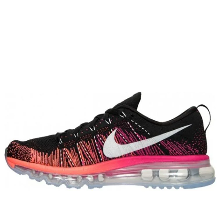 (WMNS) Nike Flyknit Max BLACK/WHITE-PNK FOIL-H 620659-016 - 1