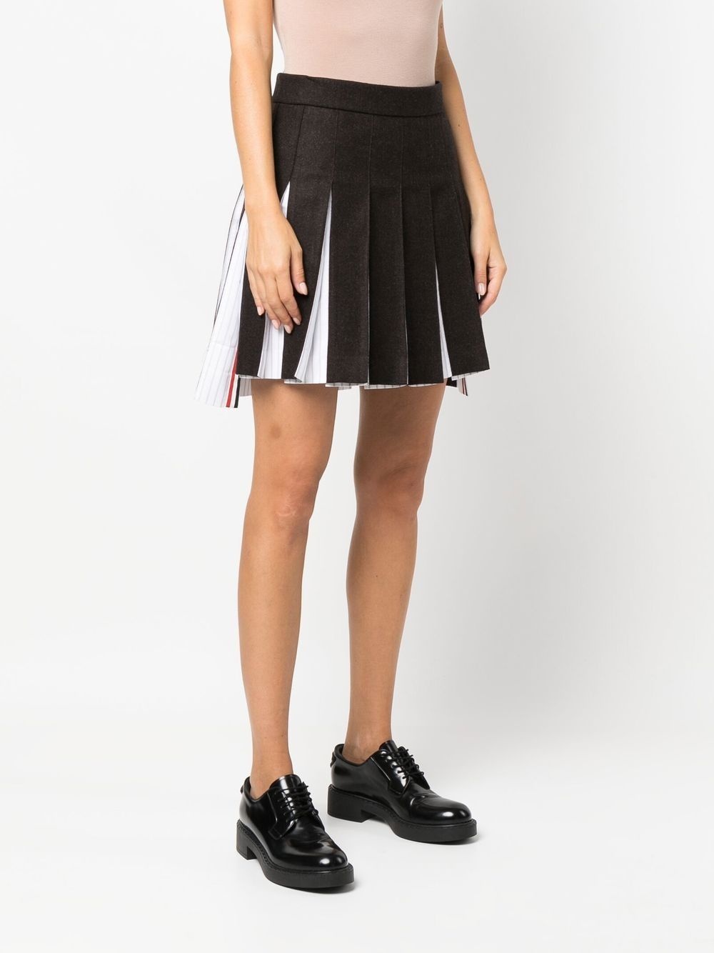 wool-blend pleated skirt - 3