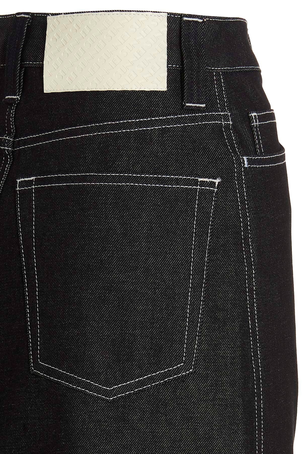 Belli Dentro Short Skirt in Dark Denim - 5