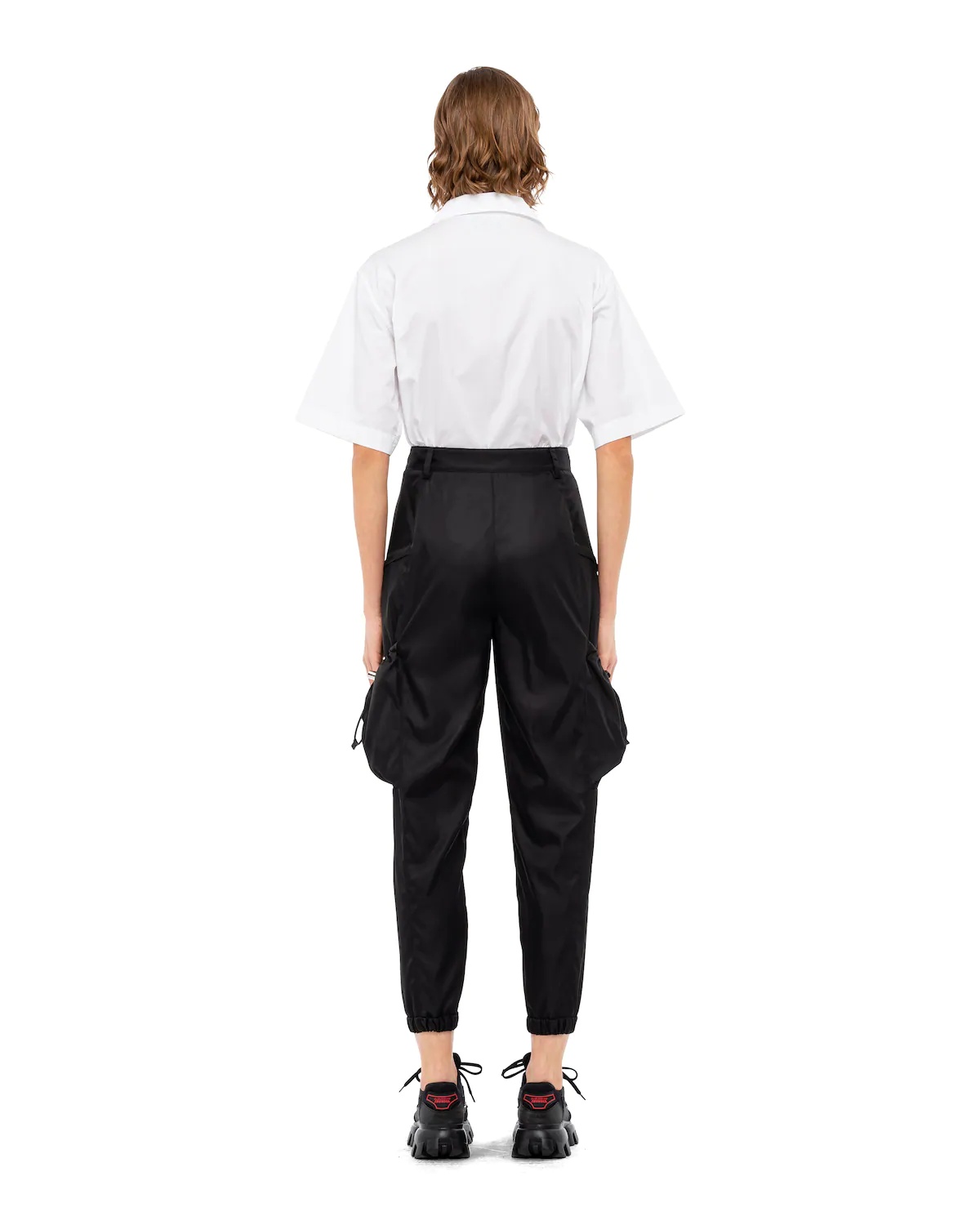 Re-Nylon gabardine trousers - 4