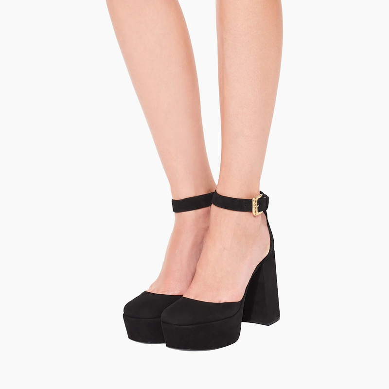 Miu Miu Suede platform pumps outlook