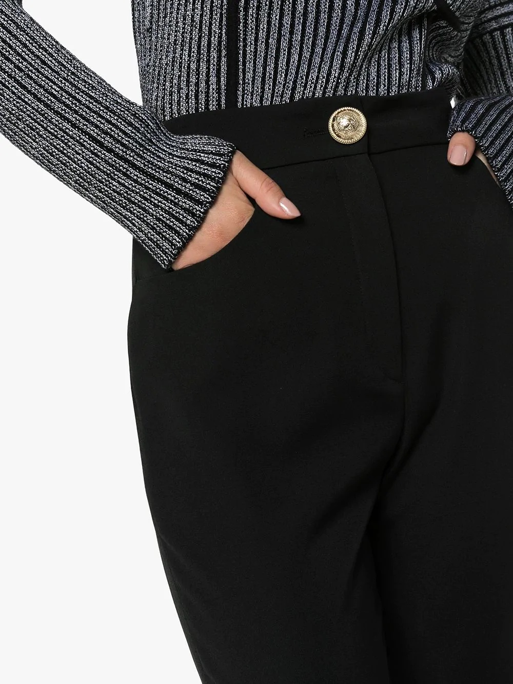 high-rise cropped trousers - 5