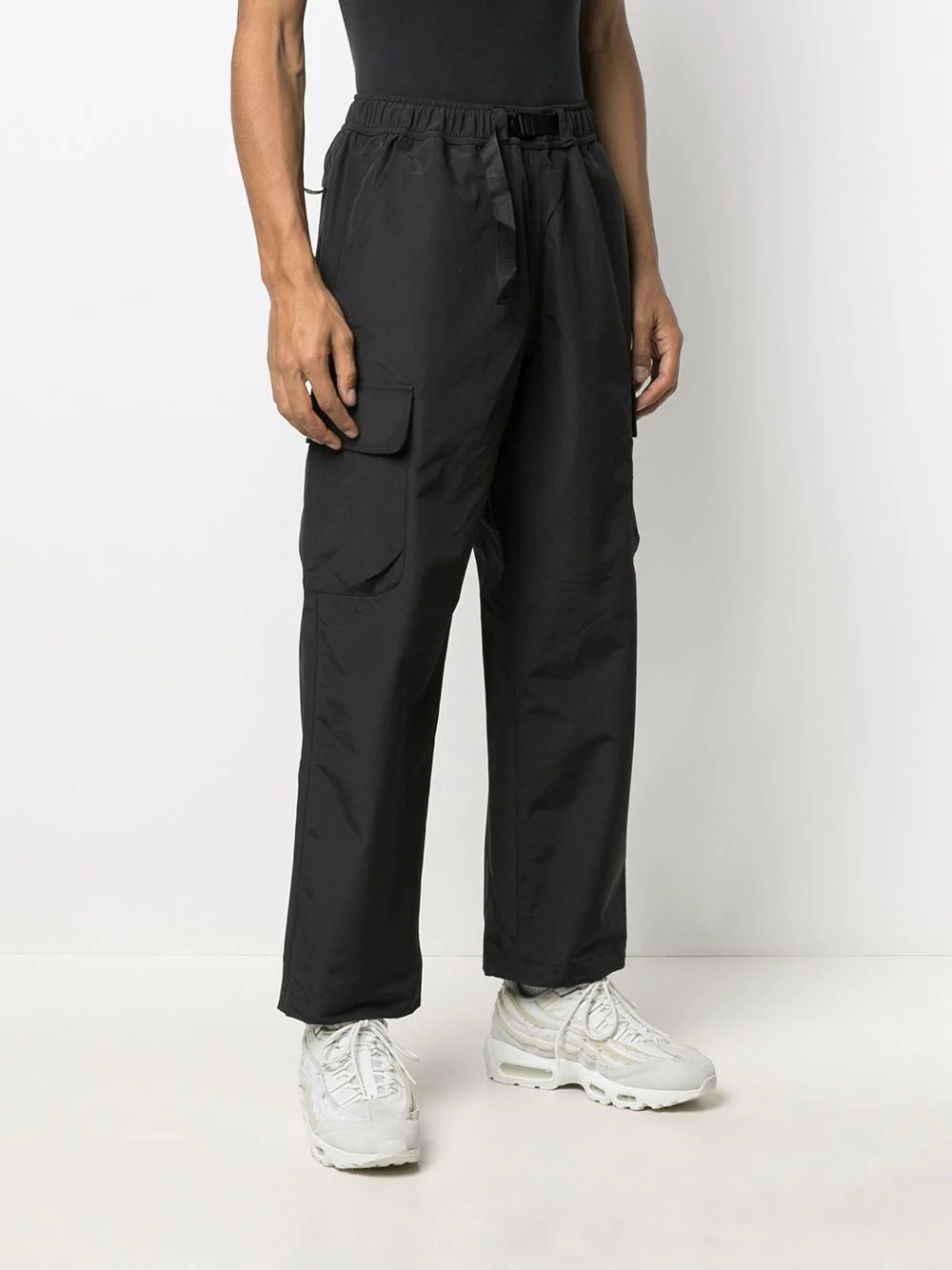 belted cargo trousers - 3