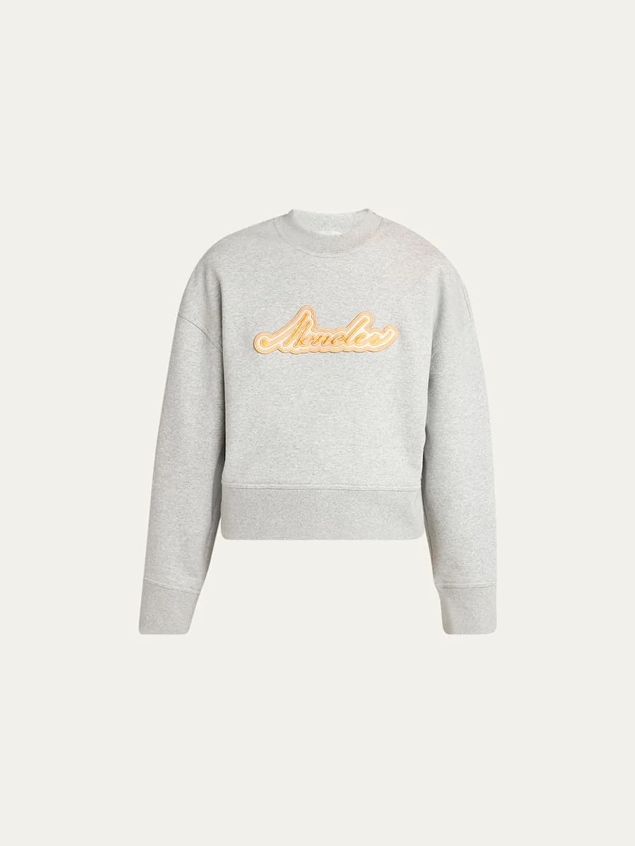 Logo Patch Crewneck Sweatshirt - 1