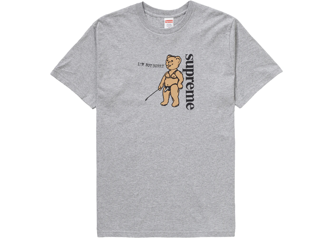 Supreme Not Sorry Tee Heather Grey - 1