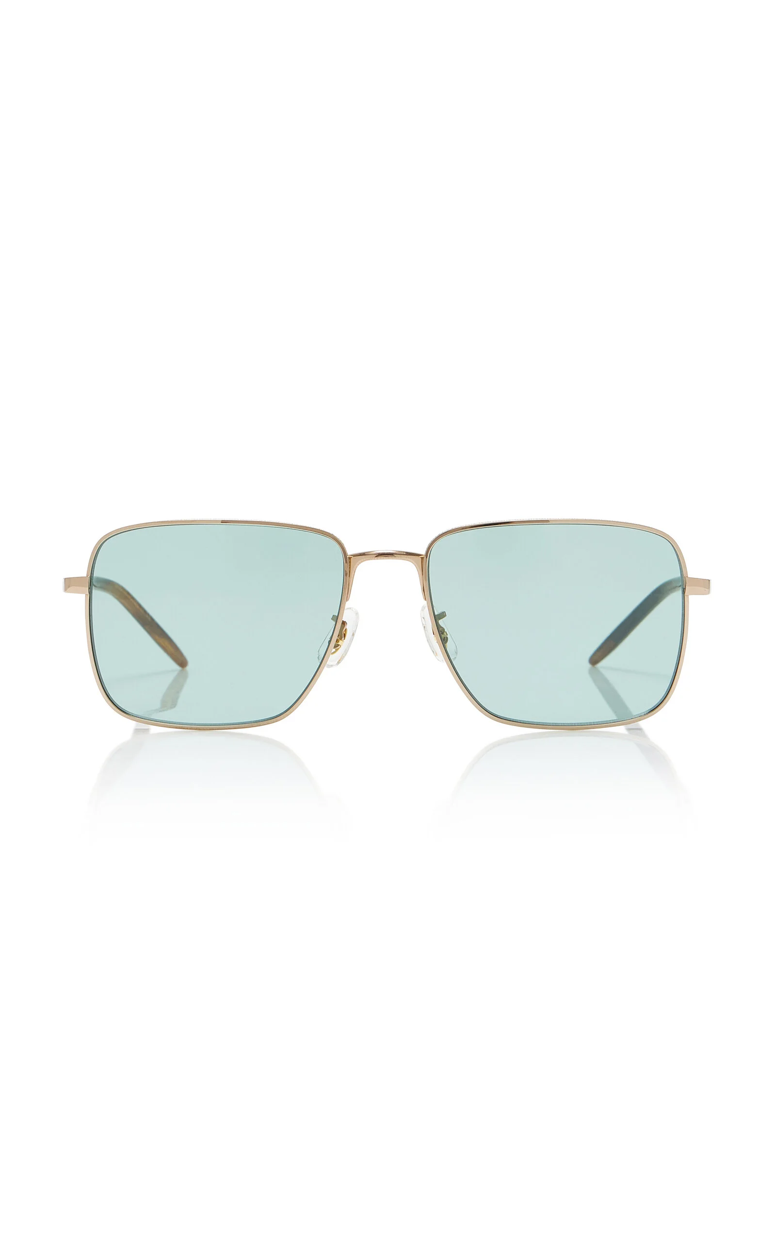 Welston Square-Frame Metal Sunglasses green - 1