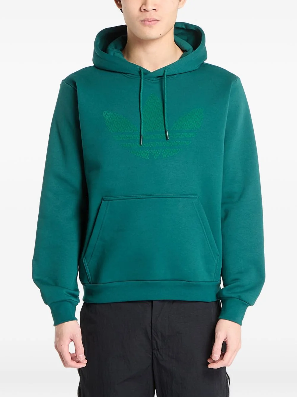 monogram hooded sweater - 1