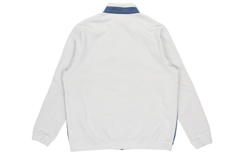 PUMA PUMA Winter Retro polar fleece Splicing Stand Collar logo Jacket light grey 531274-09 outlook