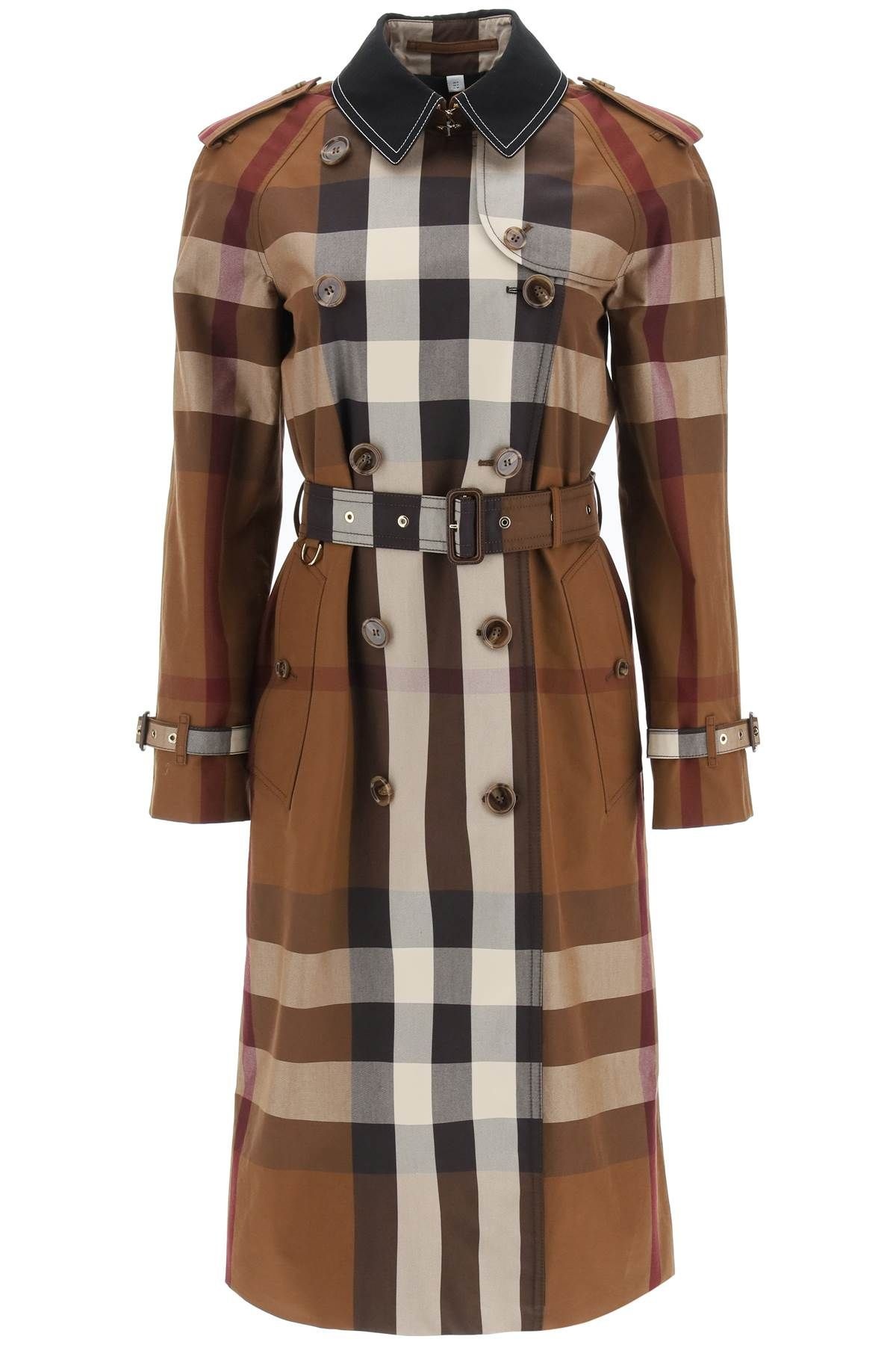 CHECK COTTON WATERLOO TRENCH COAT - 1