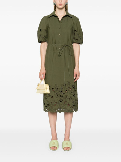 Erdem floral cut-out midi dress outlook