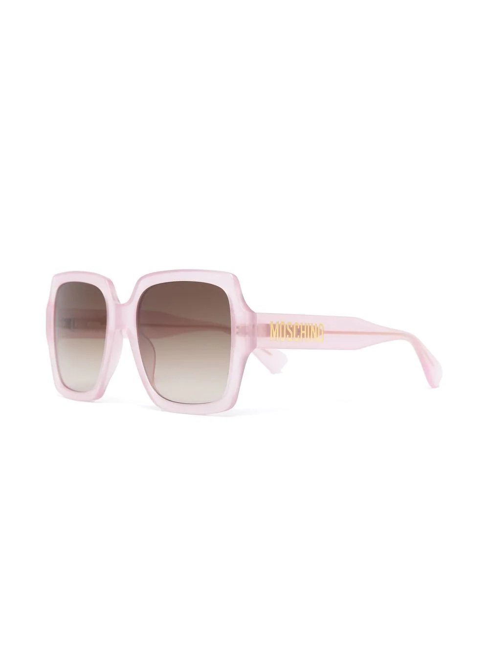 logo-plaque square-frame sunglasses - 3
