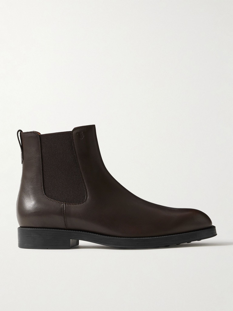 Leather Chelsea Boots Dark brown 1