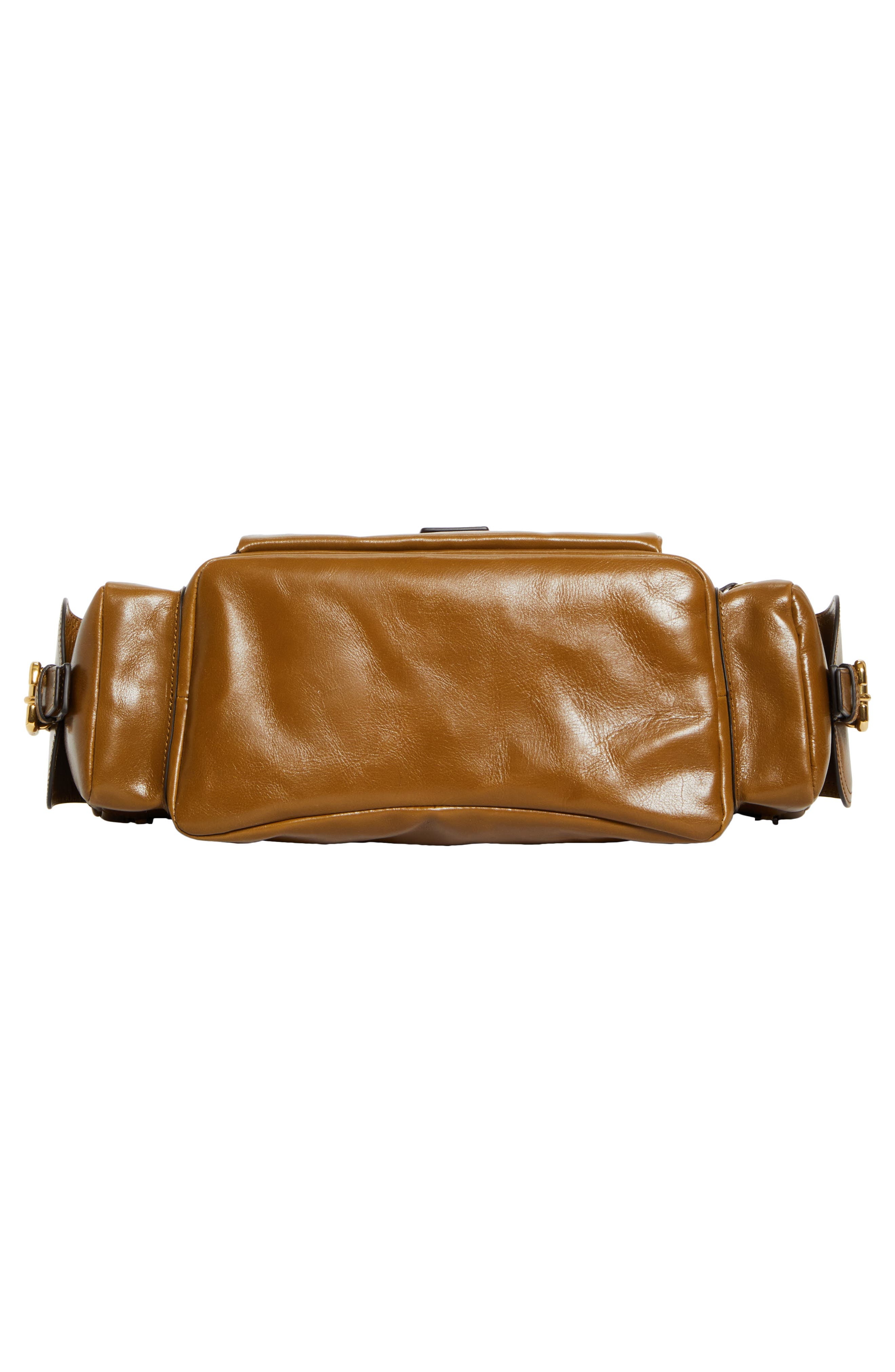 Chloé Camera Leather Top Handle Bag in Dark Khaki at Nordstrom - 8