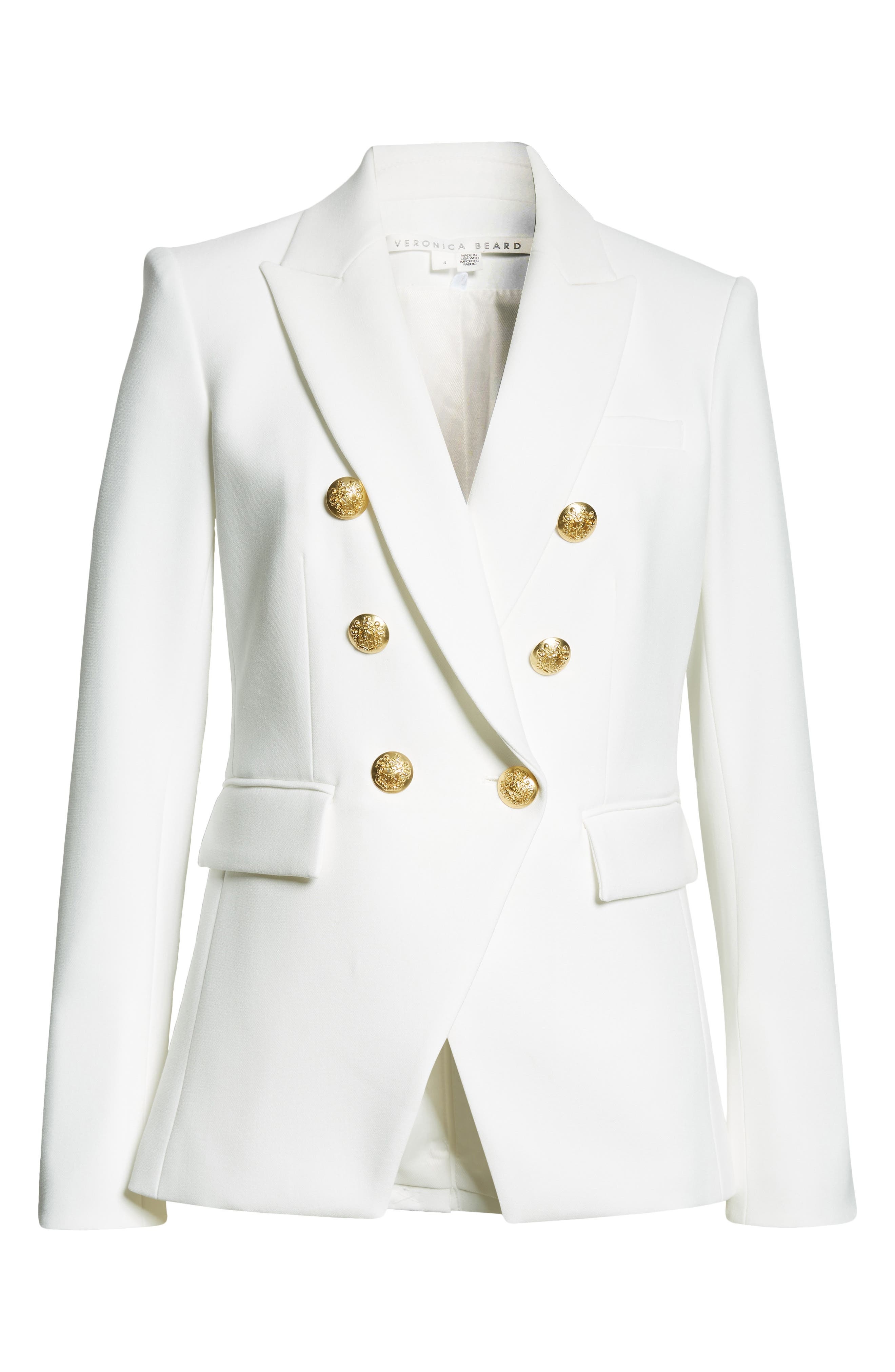 Veronica Beard Miller Dickey Jacket in Off White/Gold at Nordstrom - 7