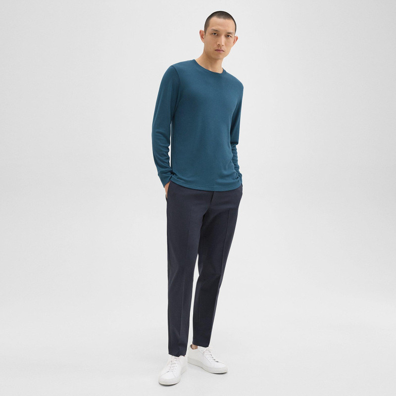 Theory Essential Long-Sleeve Tee in Anemone Modal Jersey outlook