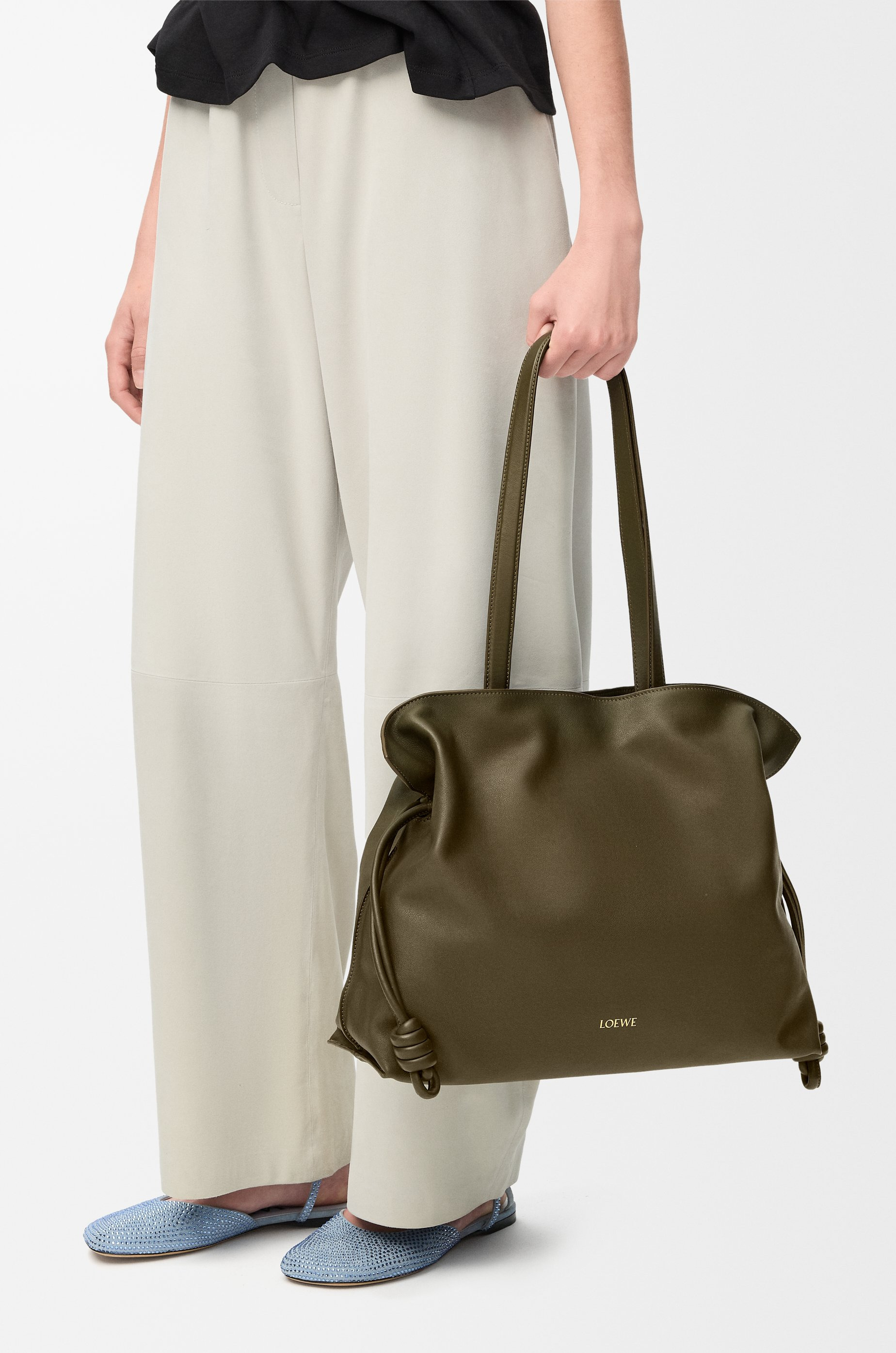 Large Flamenco clutch in nappa calfskin - 3