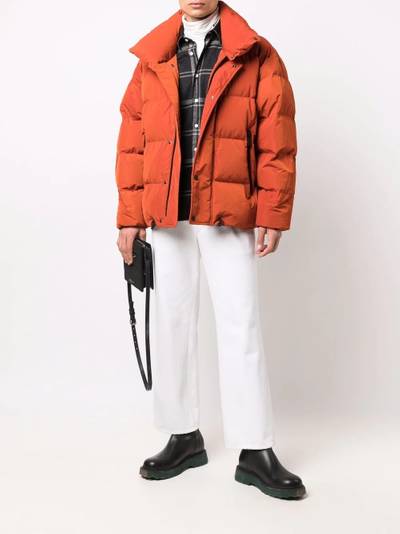 DSQUARED2 logo-print puffer jacket outlook