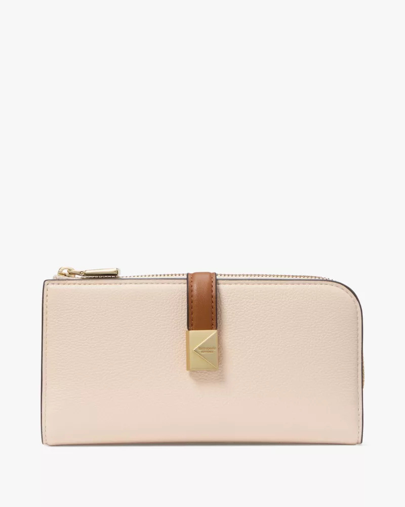 Deco Colorblocked Zip Slim Wallet 1