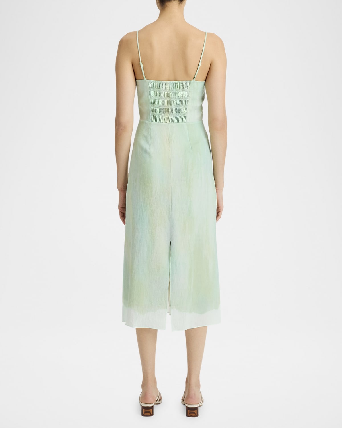 Sleeveless Painted Boarder Midi Dress - 3