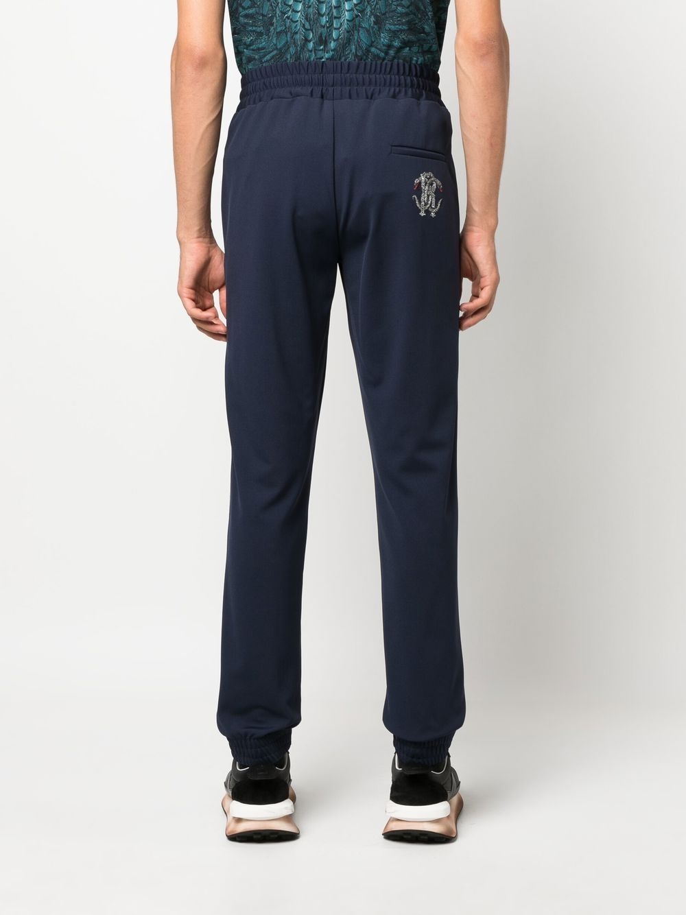 snake-motif monogram trackpants - 4
