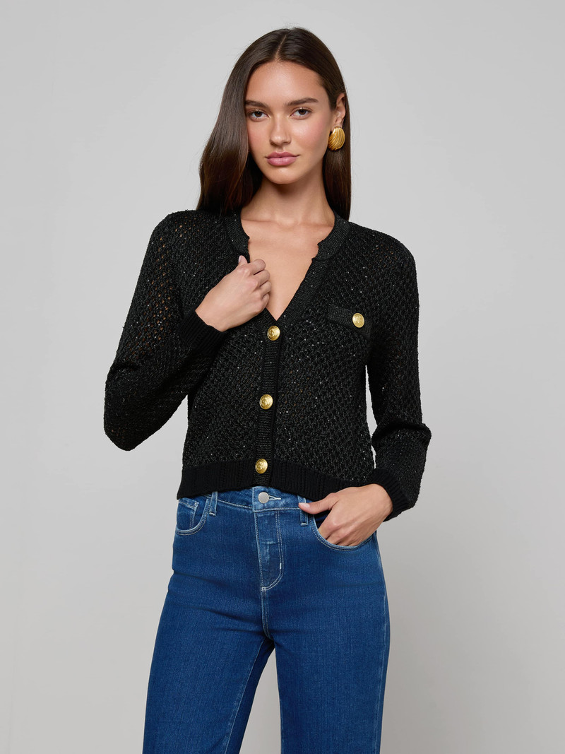 Blanca Sequin Cardigan 1