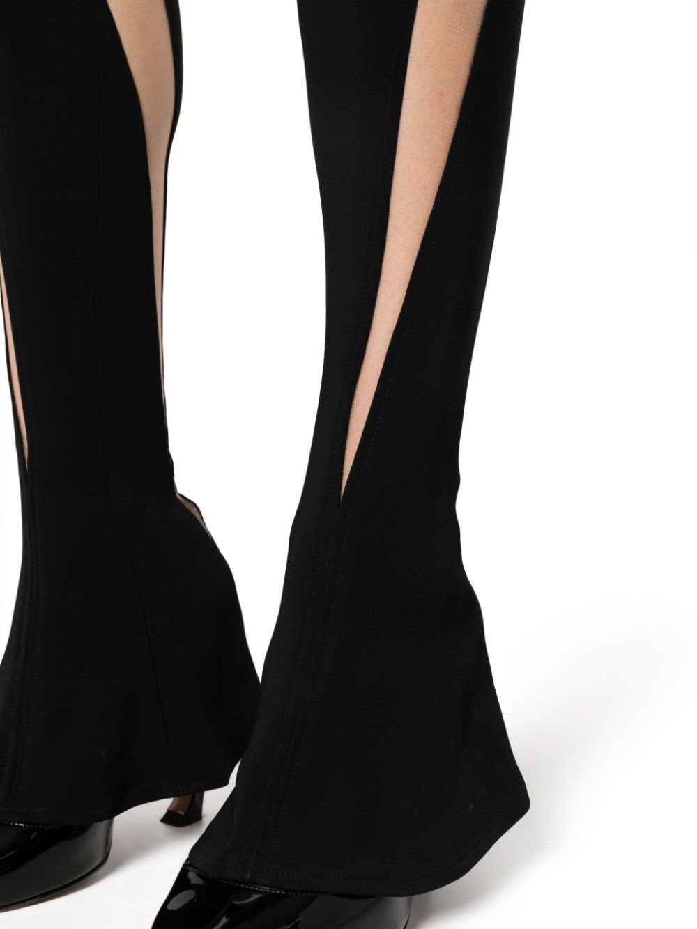 sheer-panelled leggings - 5