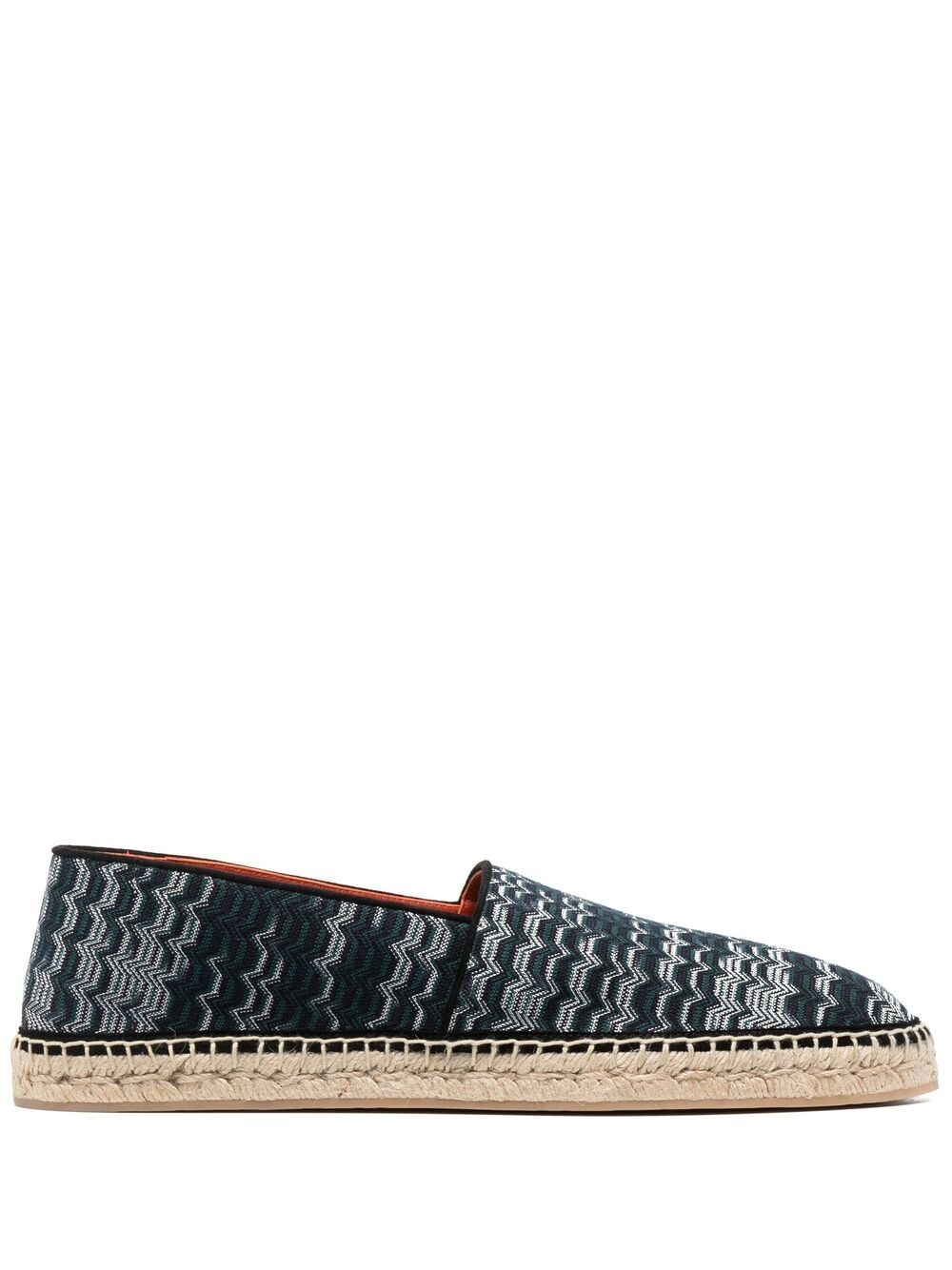 geometric-pattern espadrilles - 1