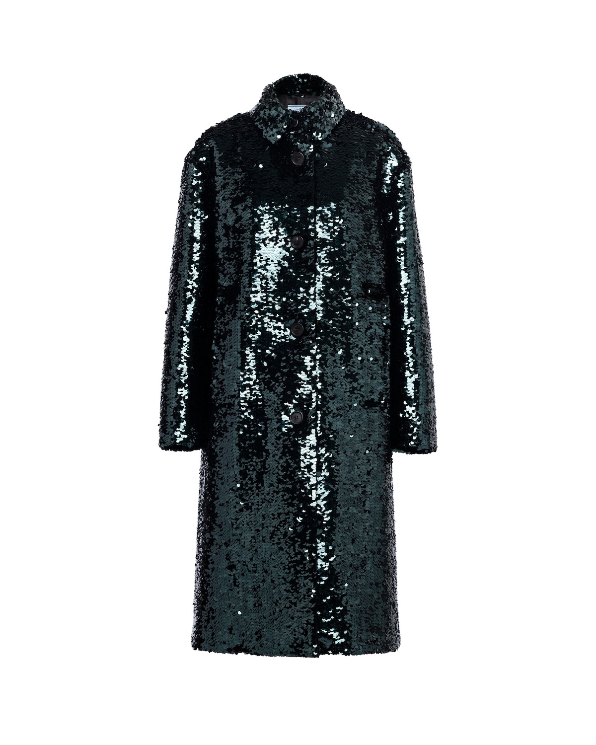 Sequin-embroidered coat - 1