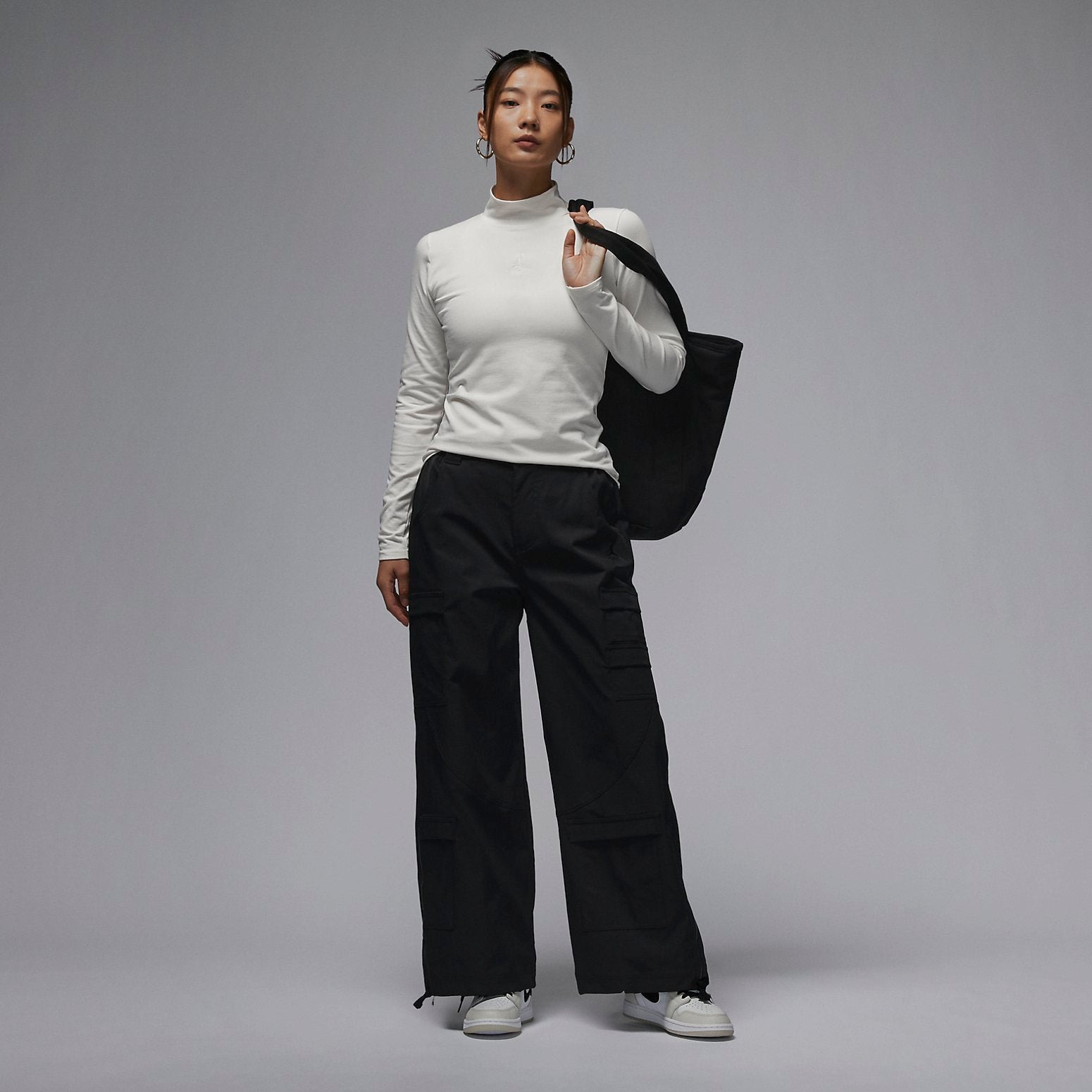 (WMNS) Air Jordan Women Heavy Weight Chicago Pants Asia Sizing 'Black' FD7216-010 - 5