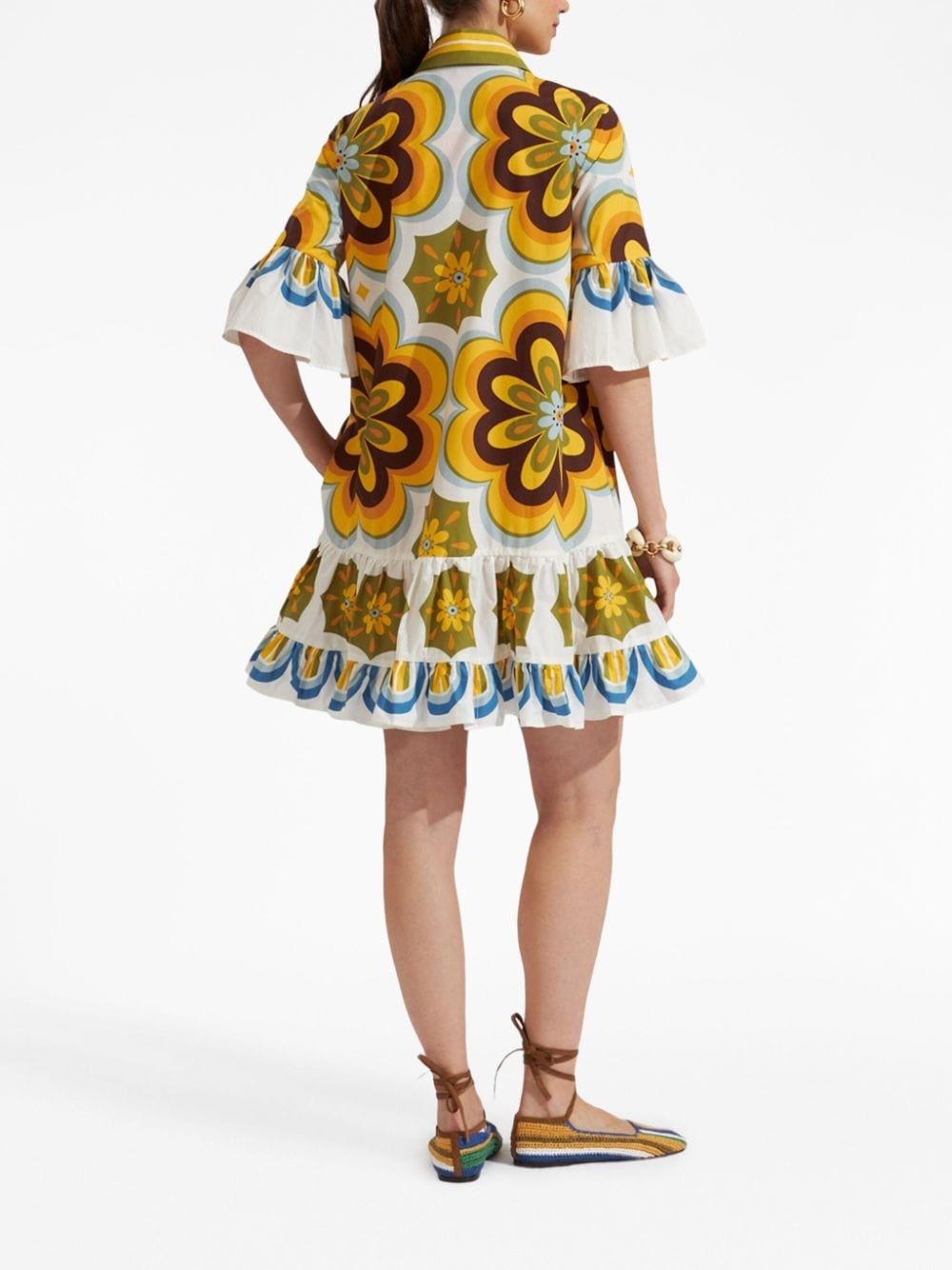 Choux geometric-print dress - 3