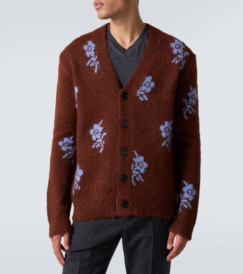 Intarsia alpaca and wool-blend cardigan 3