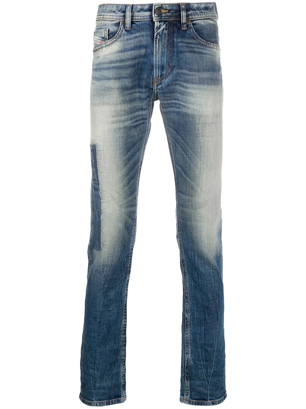 Thommer patchwork slim-fit jeans - 1